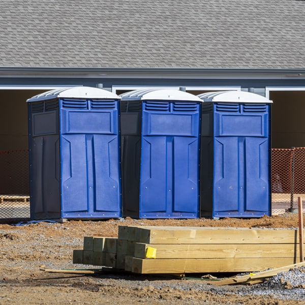 what is the expected delivery and pickup timeframe for the porta potties in La Barge